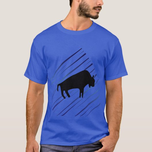 Oude kunstenaars - Prehistorische Buffalo T-shirt (Voorkant)