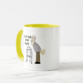 Oude kunstgeschenken voor vaderdag mok (Voorkant links)