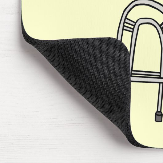 Oude kunstgeschenken voor vaderdag muismat (Hoek)