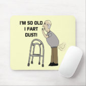 Oude kunstgeschenken voor vaderdag muismat (Met muis)