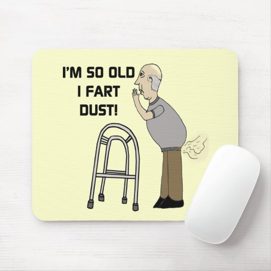 Oude kunstgeschenken voor vaderdag muismat (Met muis)