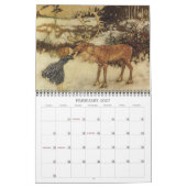 Oude  kunstillustraties van Fairy Tale Kalender (Feb 2027)