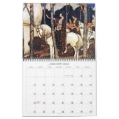 Oude kunstillustraties van Fairy Tale Kalender (Jan 2026)