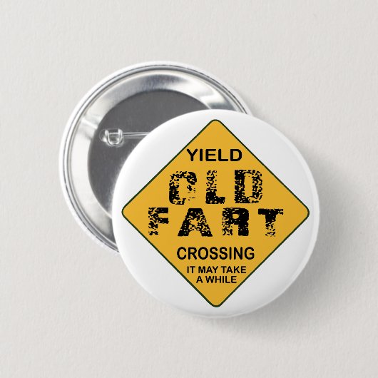 Oude kunstkruising ronde button 5,7 cm (Voorkant /achterkant)