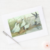 Oude kustvogels in een moeras van Louis Fuertes Rechthoekige Sticker (Envelop)