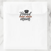 Oude kustwacht Mam, liefhebber van kustwacht Vierkante Sticker (Tas)