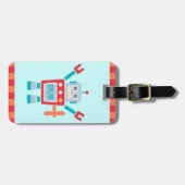 Oude Kute Robot Speelgoed Voor Kinderen Bagagelabel (Voorkant horizontaal)