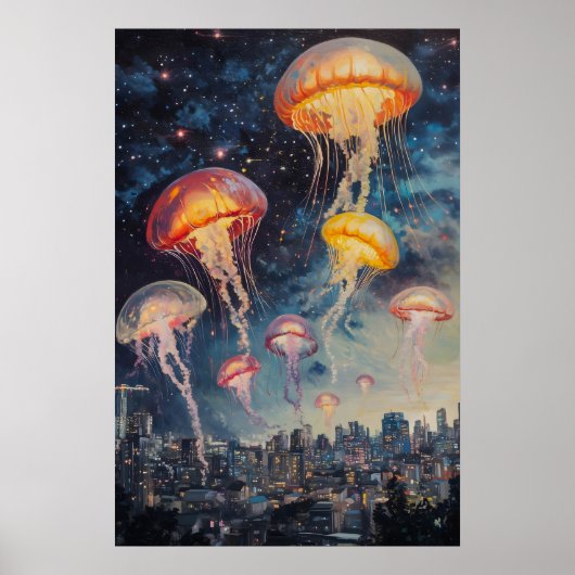 Oude kwal kosmosposter mariene kunstprint 1 poster (Voorkant)