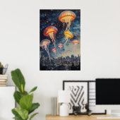 Oude kwal kosmosposter mariene kunstprint 1 poster (Thuiskantoor)