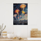 Oude kwal kosmosposter mariene kunstprint 1 poster (Keuken)