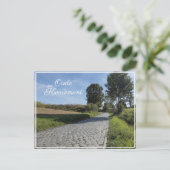 Oude Kwaremont, Flemish Ardennes, Belgium Feestdagenkaart (Staand voorkant)