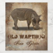 OUDE KWARTHOG WIJN ETIKET (Enkel label)