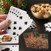 Oude kweek Ponderosa-boom met dennenaaltjes Pokerkaarten (Insitu)