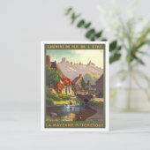 Oude La Mayenne (Frankrijk) Reisposter Briefkaart (Staand voorkant)