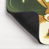 Oude labelkunst bokskabouter, Up n Atom wortels Muismat (Hoek)