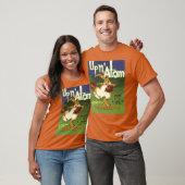Oude labelkunst boksken boksende konijn, Up n Atom T-shirt (Unisex)