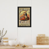 Oude labelkunst, Crumb's Pocket-asthma-inhalator Poster (Keuken)