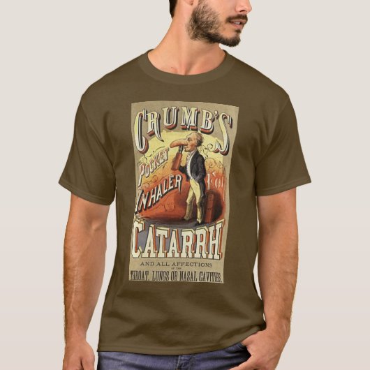 Oude labelkunst, Crumb's zakastma-inhalator T-shirt (Voorkant)