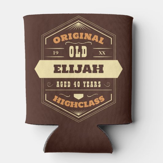 oude labelstijl blikjeskoeler (Achterkant)