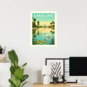 Oude Lakeland Florida Poster (Thuiskantoor)