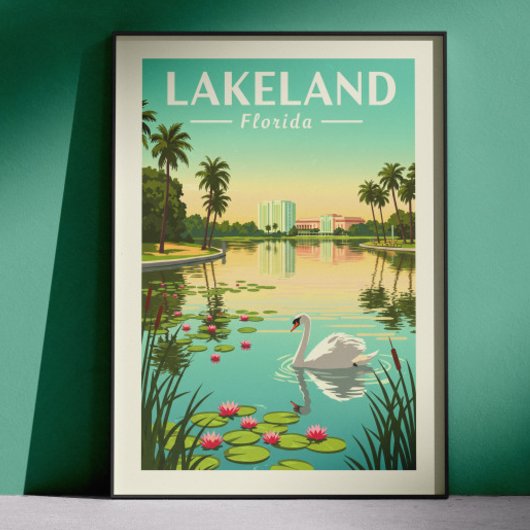 Oude Lakeland Florida Poster