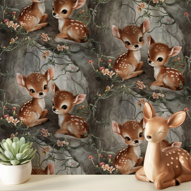 Oude Lammetjes en Bloemen Nursery Behang (Creator heeft geüpload)