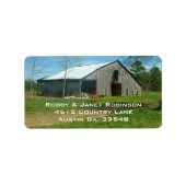 Oude Land Barn Adres Stickers (Voorkant)
