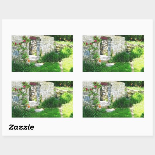 Oude land Root Kelder Sticker (Vel)