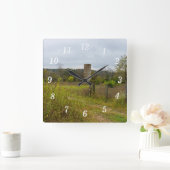 Oude Land Silo Landschap Wandklok (Huis)