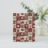 Oude-Land-Stro-patchworkpatroon Briefkaart (Staand voorkant)