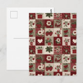 Oude-Land-Stro-patchworkpatroon Briefkaart (Voorkant / Achterkant)