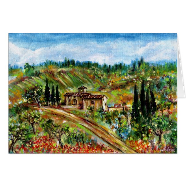 OUDE LANDBOUW, IN CHIANTI-TUSCANY LANDSCAPE (Voorkant Horizontaal)