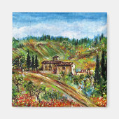 OUDE LANDBOUW IN CHIANTI-TUSCANY MAGNEET (Voorkant)