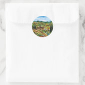 OUDE LANDBOUW IN CHIANTI-TUSCANY RONDE STICKER (Tas)