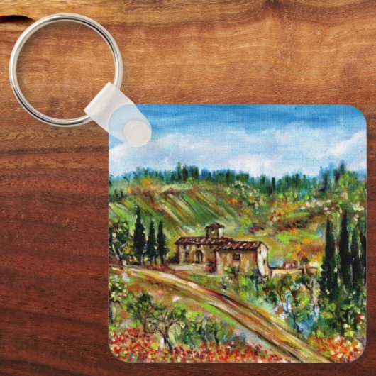 OUDE LANDBOUW IN CHIANTI-TUSCANY SLEUTELHANGER (Voorkant)