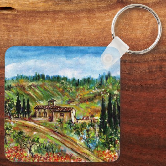 OUDE LANDBOUW IN CHIANTI-TUSCANY SLEUTELHANGER (Achterkant)