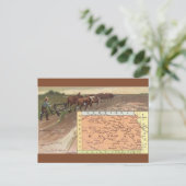 Oude landbouw in Kansas en kaart (Staand voorkant)