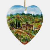 OUDE LANDBOUW IN TUSCANY LANDSCAPE KERAMISCH ORNAMENT (Rechts)