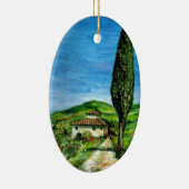 OUDE LANDBOUW IN TUSCANY LANDSCAPE KERAMISCH ORNAMENT (Rechts)
