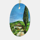OUDE LANDBOUW IN TUSCANY LANDSCAPE KERAMISCH ORNAMENT (Links)