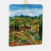 OUDE LANDBOUW IN TUSCANY LANDSCAPE KERAMISCH ORNAMENT (Rechts)
