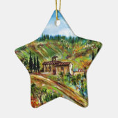 OUDE LANDBOUW IN TUSCANY LANDSCAPE KERAMISCH ORNAMENT (Links)