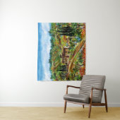 OUDE LANDBOUW IN TUSCANY LANDSCAPE WANDKLEED (In situ)