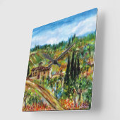 OUDE LANDBOUW IN TUSCANY VIERKANTE KLOK (Hoek)