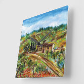 OUDE LANDBOUW IN TUSCANY VIERKANTE KLOK (Hoek)