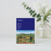 OUDE LANDBOUW IN TUSCANY VISITEKAARTJE (Staand voorkant)