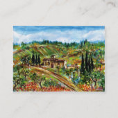 OUDE LANDBOUW IN TUSCANY VISITEKAARTJE (Achterkant)