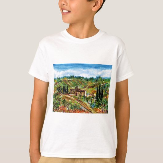 OUDE LANDBOUW, OLIJFBOMEN IN TAALLANDSCHAP T-SHIRT (Voorkant)