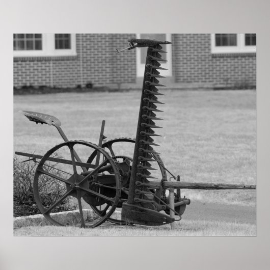 Oude landbouwmachines poster (Voorkant)