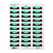 Oude landbouwtrekker etiket (Full Sheet)
